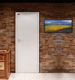 porte de cave m�tallique et isolante