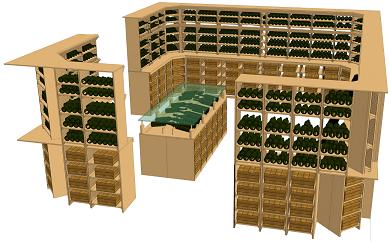 agencement espace de vente pour caviste